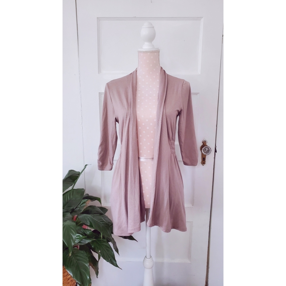 Cinched-Waist Cardigan